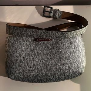 Michael Kors Silver Jet Set Belt Bag